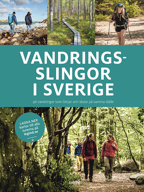 Forsida a boken Vandringsslingor i sverige